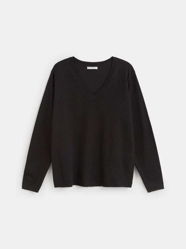 JERSEY CUELLO PICO Negro
