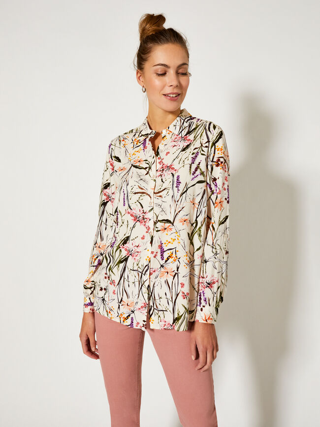 blusa visco print Crudo