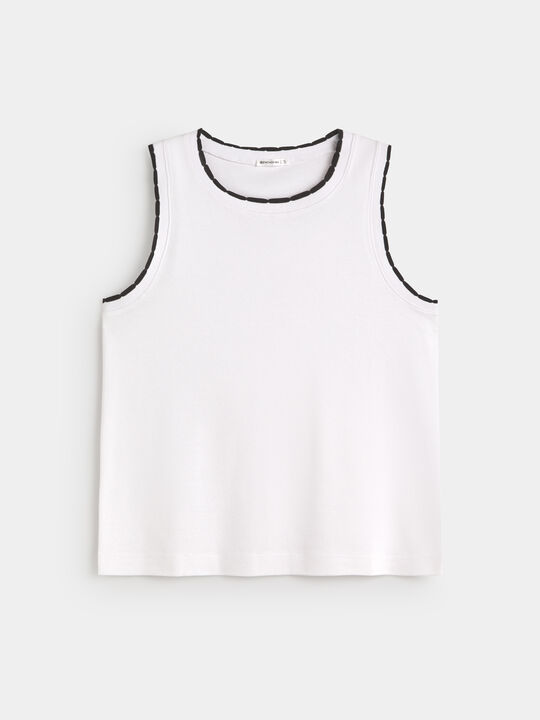 TOP DETALLE ONDAS Blanco Optico image number null