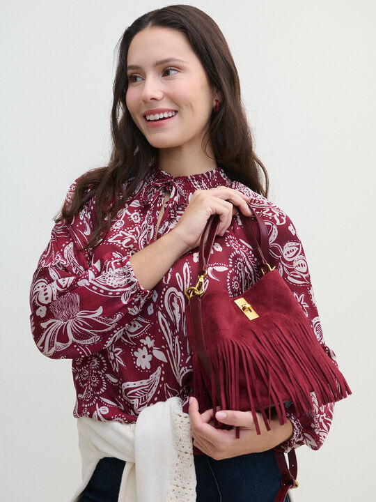 BOLSO FLECOS Berenjena image number null