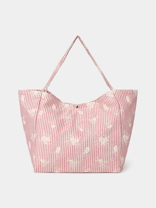 BOLSO ESTAMPADO BORDADO Crudo image number null