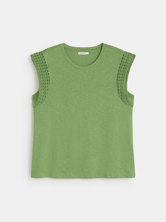 TOP CROCHET DETALLE Hoja image number null