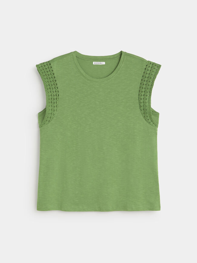 TOP CROCHET DETALLE Hoja