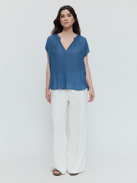 Blusa rústica Azul Grisaceo image number null