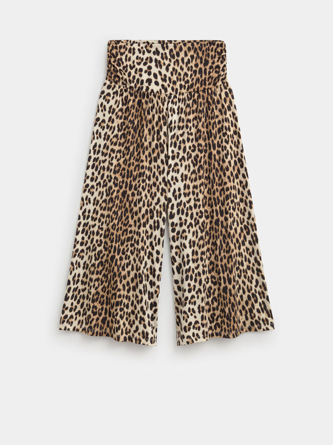 PANTAL&Oacute;N SET LEOPARDO DTY Negro