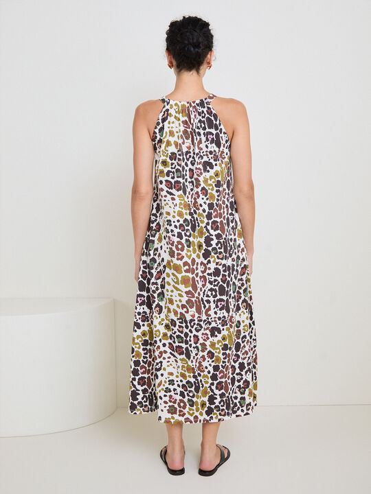 VESTIDO CUELLO HALTER Estampado 1 image number null