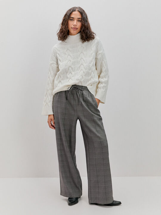 PANTALÓN PALAZZO Piedra image number null