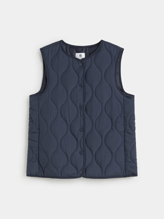 CHALECO ACOLCHADO Azul Marino image number null