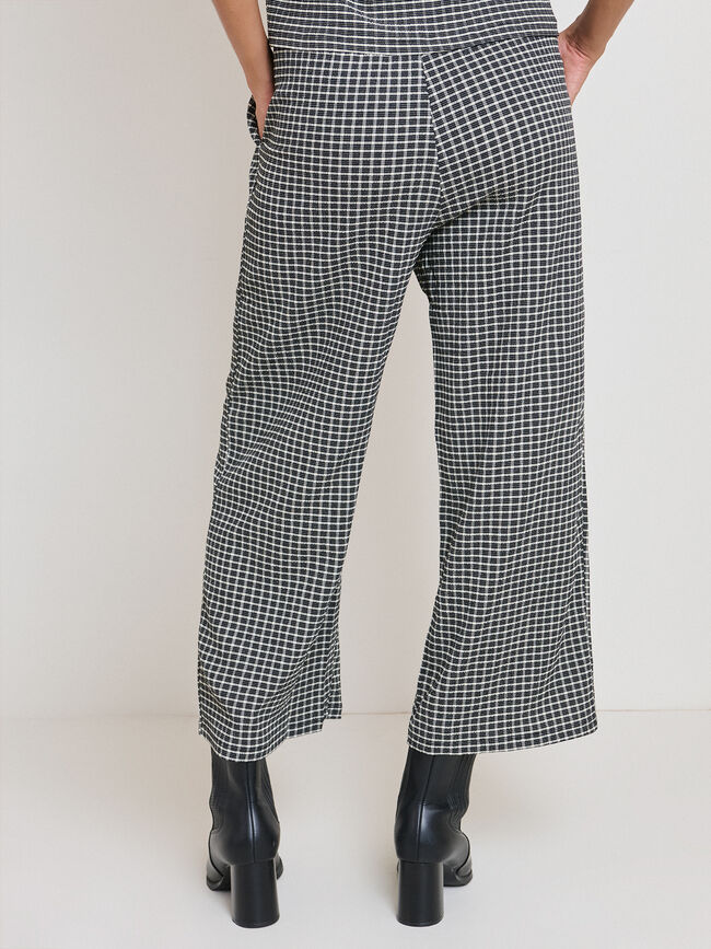 PANTAL&Oacute;N SET VICHY Negro