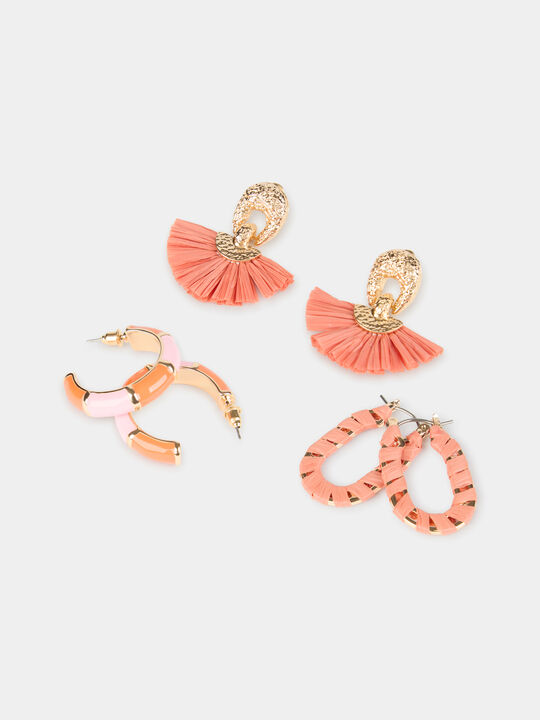 PACK PENDIENTES CORAL Gold image number null
