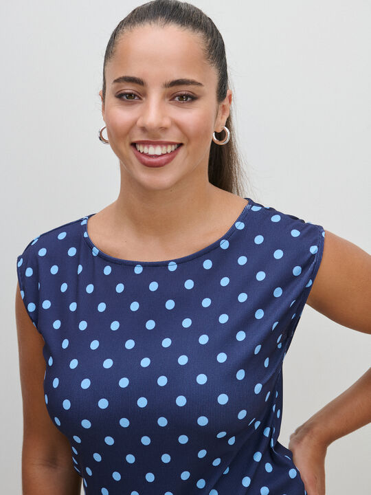 CAMISETA SISADA SUBLIMADA TOPOS Azul Marino image number null