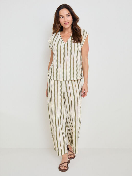 PANTAL&Oacute;N P.CORTADO BICOLOR Kaki image number null