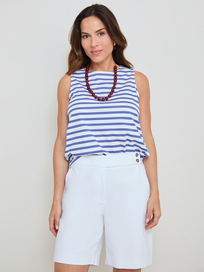 SHORT DETALLE CINTURILLA Blanco Optico