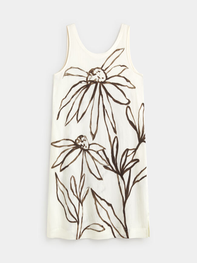VESTIDO ESTAMPADO Crudo