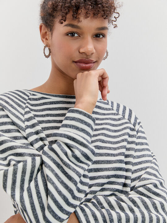 CAMISETA TEJIDO TEXTURA Azul Marino image number null