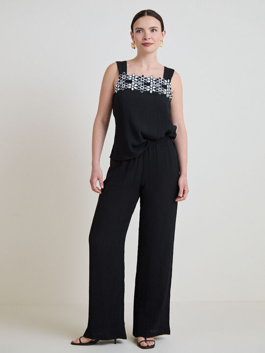 PANTALON FLUIDO Negro image number null