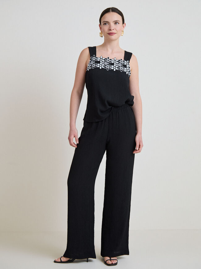 PANTALON FLUIDO Negro