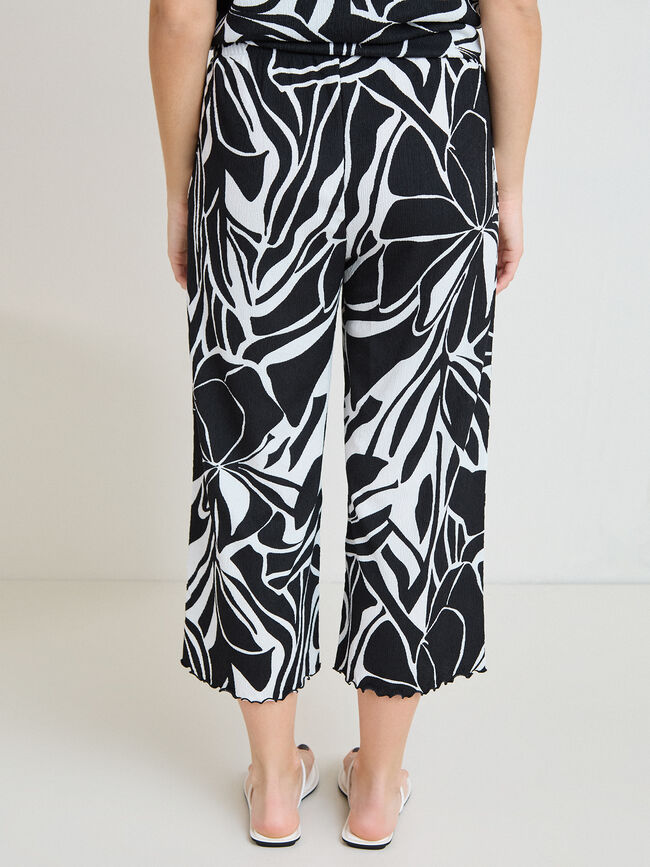 PANTALON TEXTURA CULOTTE Estampado 1
