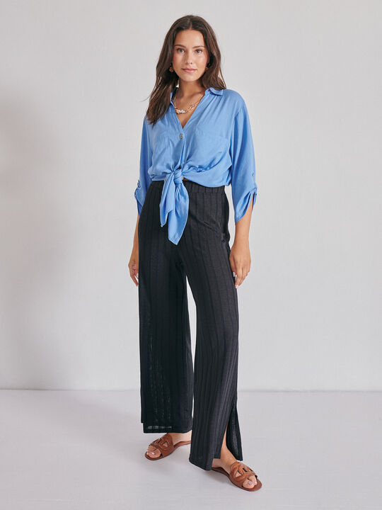 PANTALÓN CANALÉ ABERTURAS Negro image number null