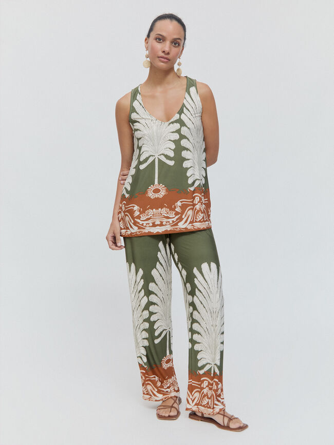 TOP ESTAMPADO Kaki