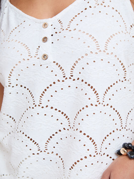 CAMISETA CONJUNTO EYELET RUSTICO Natural image number null