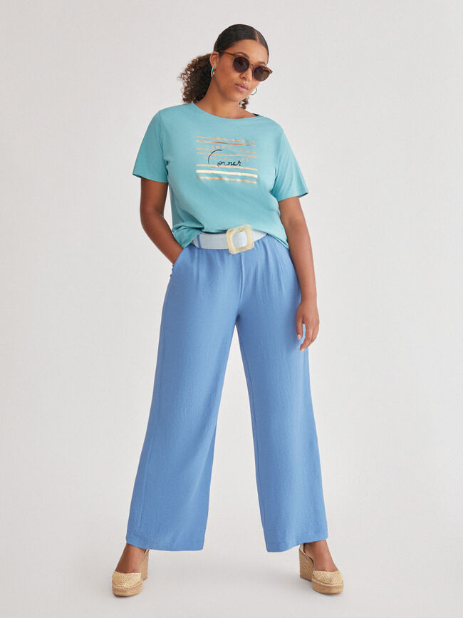 CAMISETA M/C SUMMER POSI Vintage Blue