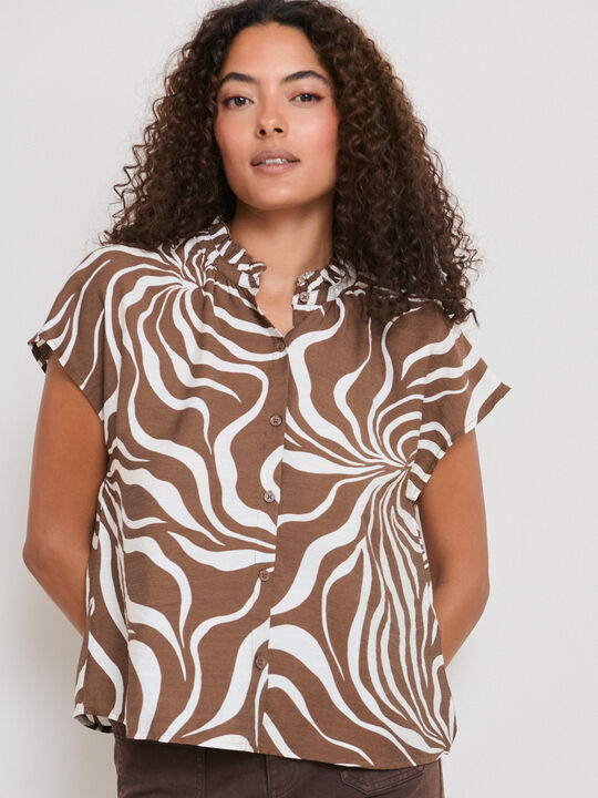 CAMISA MANGA CAIDA BROWNIE image number null