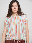 BLUSA TUNEL RAYAS Turquesa