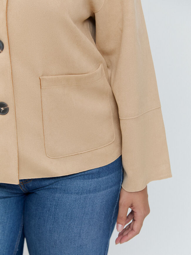 CHAQUETA FLUIDA BOLSILLOS Vison