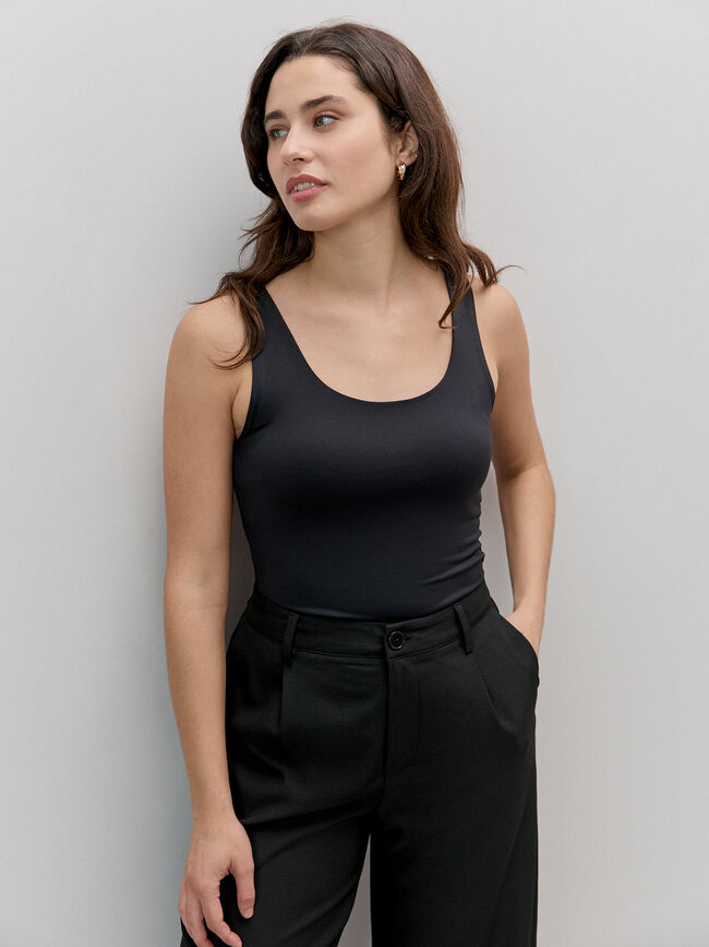 CAMISETA TIRANTE ANCHO Negro