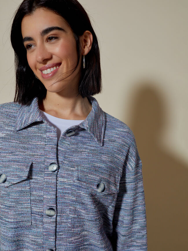 sobrecamisa oversize Azul Marino