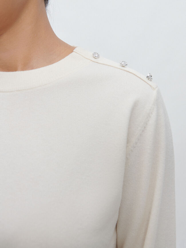 JERSEY BOTONES JOYA Beige