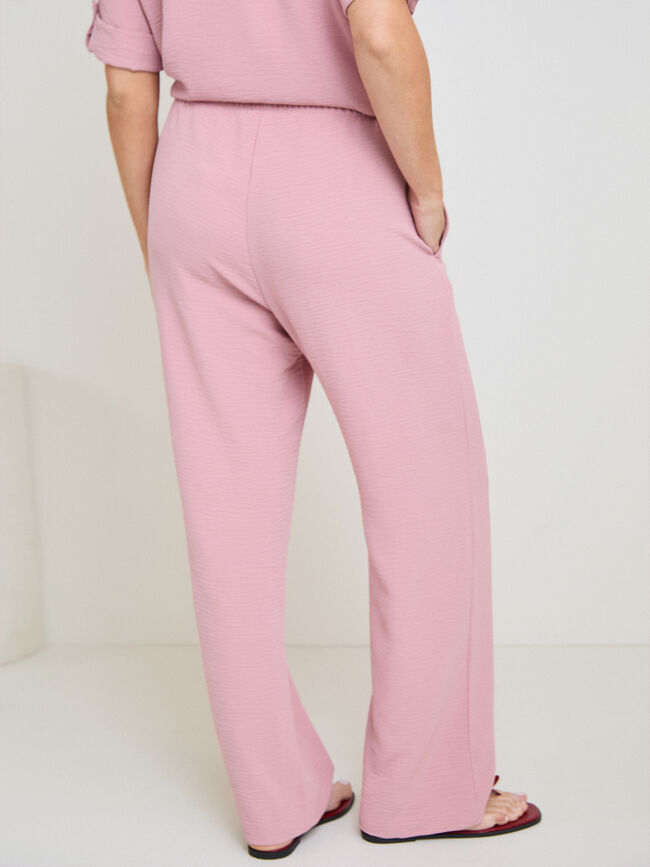 PANTALON FLUIDO rosa blush