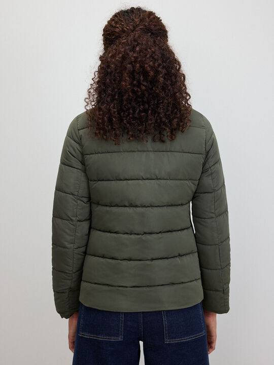 CHAQUETA ACOLCHADA ANCHA Bosque Oscuro image number null