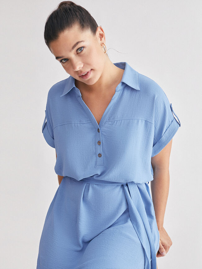 Vestido camisero Azulon