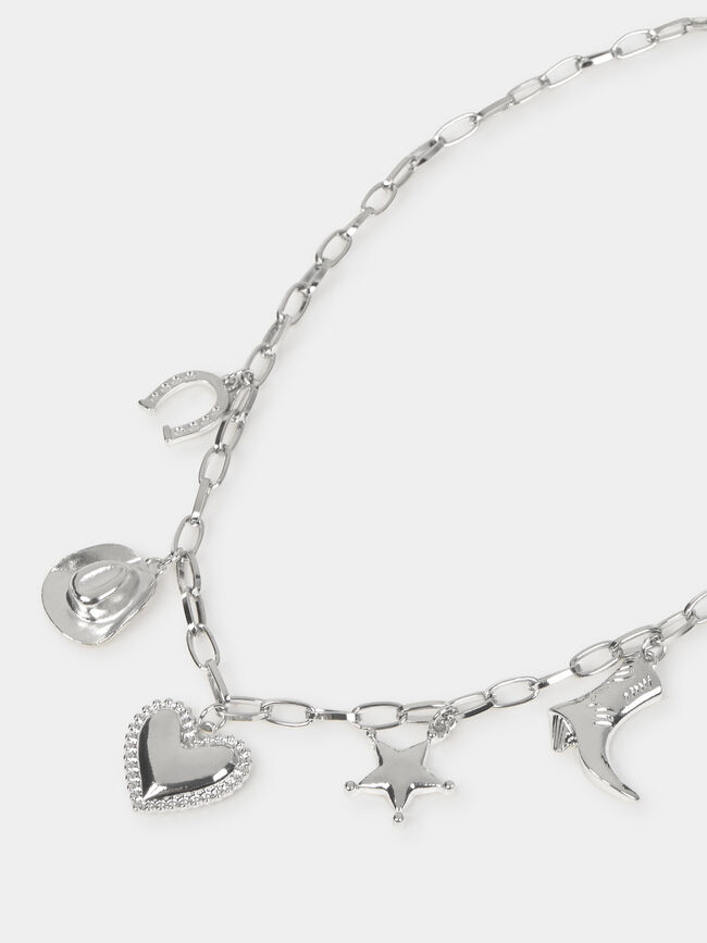COLLAR ESTILO VAQUERO Plata