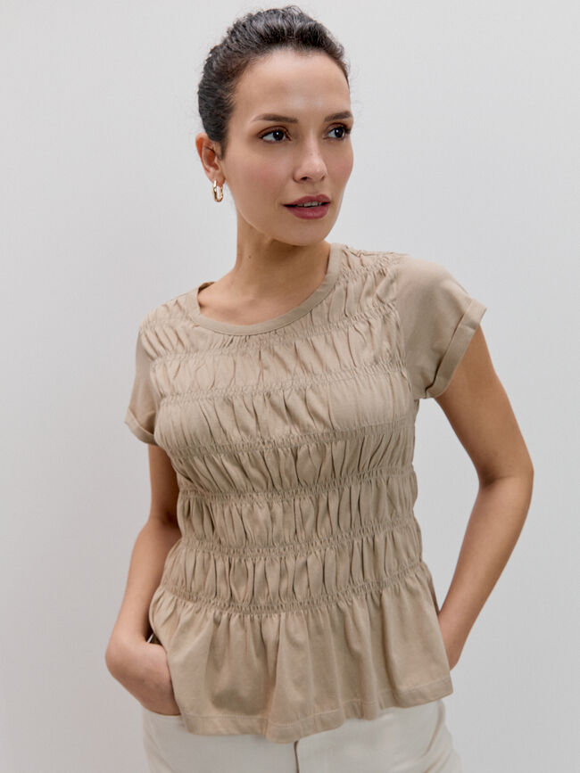 CAMISETA GOMA CANILLA Vison