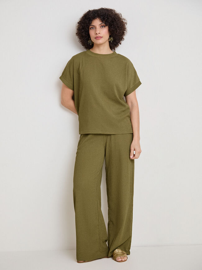 PANTALON TEXTURA Oliva Kaki