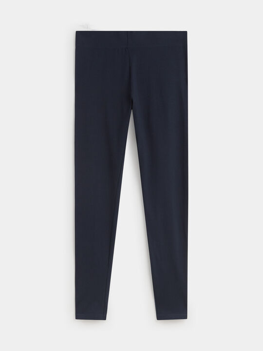 LEGGING BASICO LARGO Azul Marino image number null