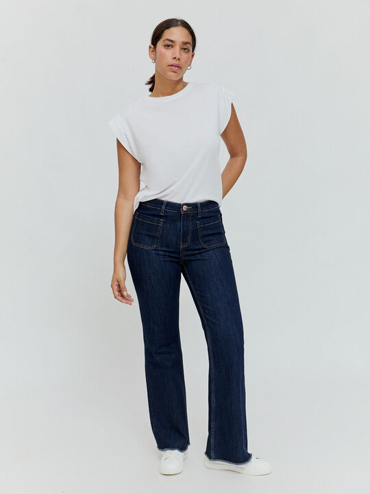 VAQUERO FLARE CROP Rinse Wash image number null