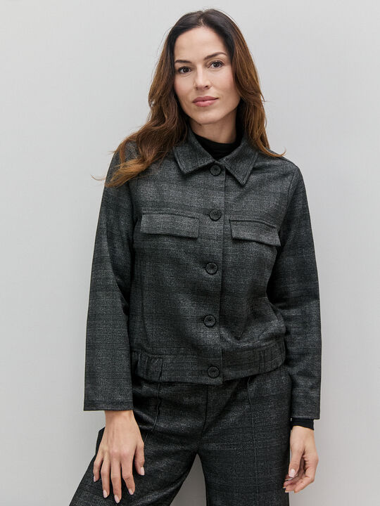 CHAQUETA CUADROS Estampado 1 image number null