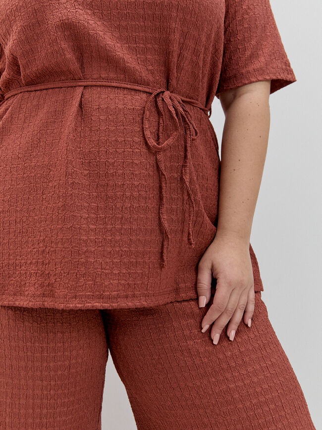 CAMISETA PERKINS CRINKLE LAZO Marron/Naranja