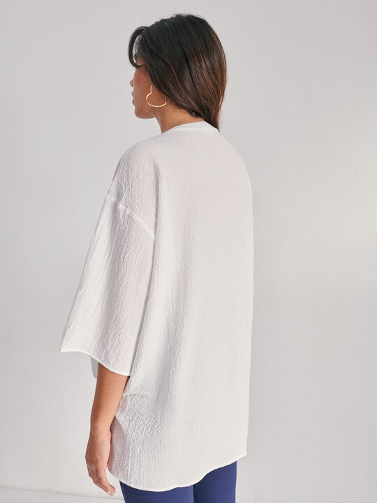 Blusa abotonada Blanco Hueso image number null