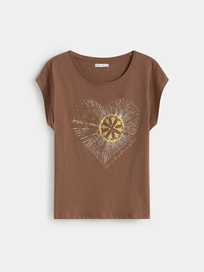 CAMISETA POSICIONAL SOL Marron