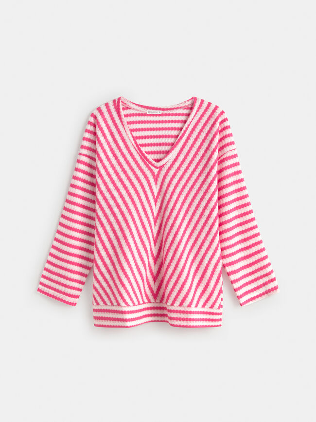 JERSEY RAYAS Fucsia