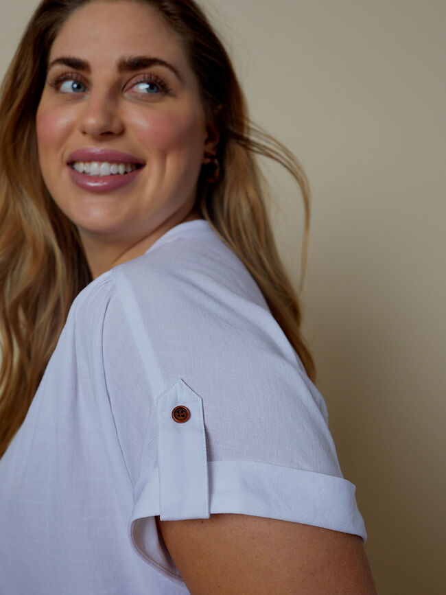 Blusa detalle botones Blanco Optico