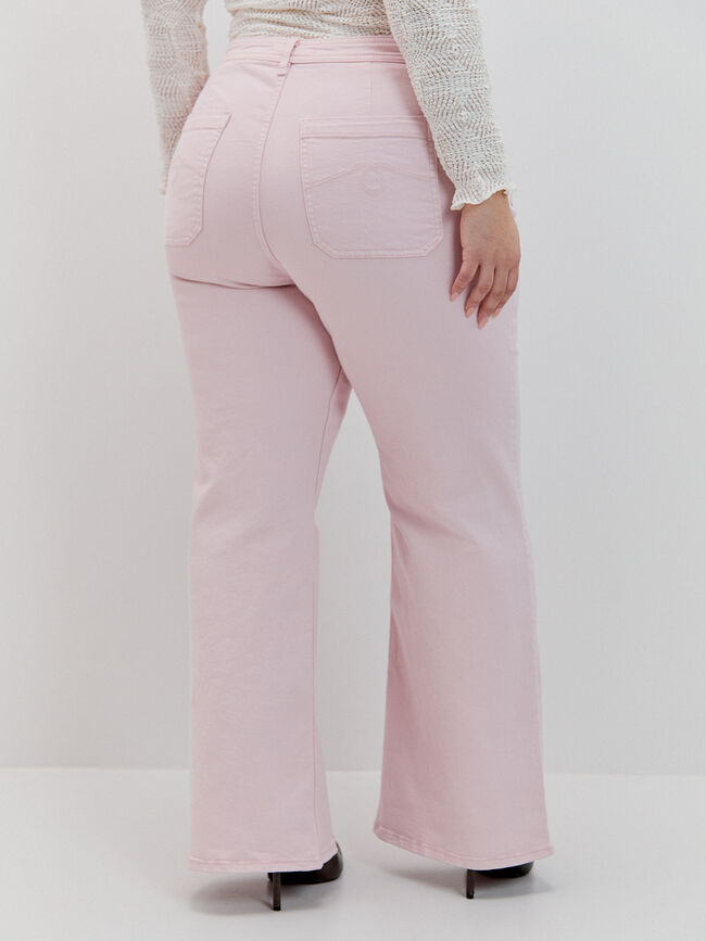WIDE LEG CROP BOLSILLOS Rosa