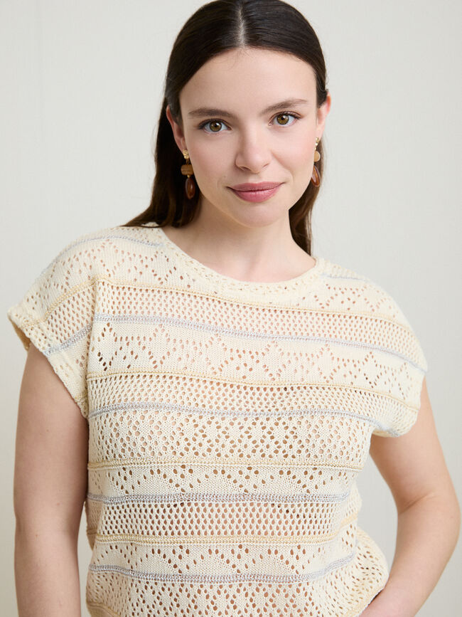 CAMISETA PUNTO CORTADO Rayas 1