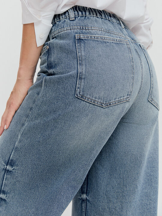 SUPER WIDE LEG GOMA Mid blue image number null