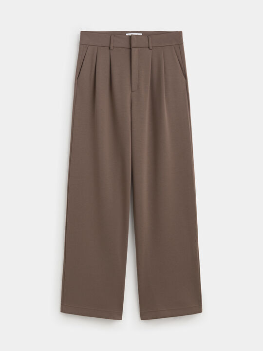 PANTALON PINZAS Vison oscuro image number null